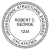 State of Oklahoma Structural Engineer Seal Imprint