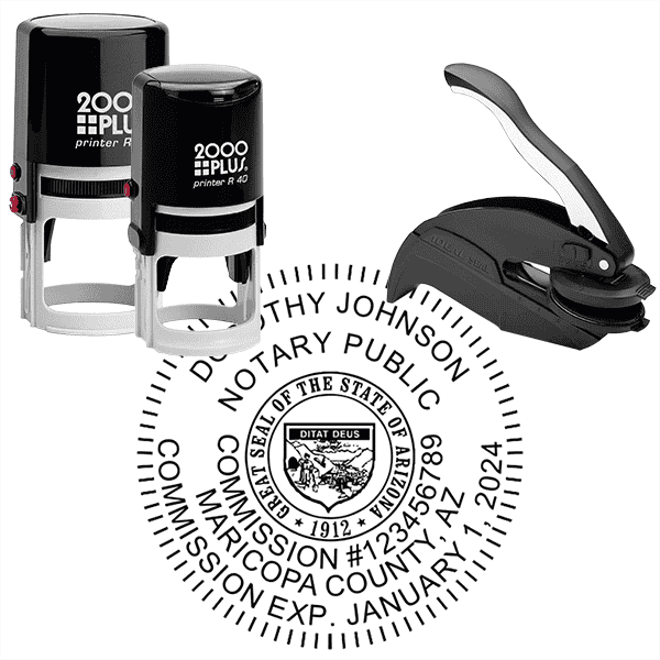 Arizona Round Notary Seal
