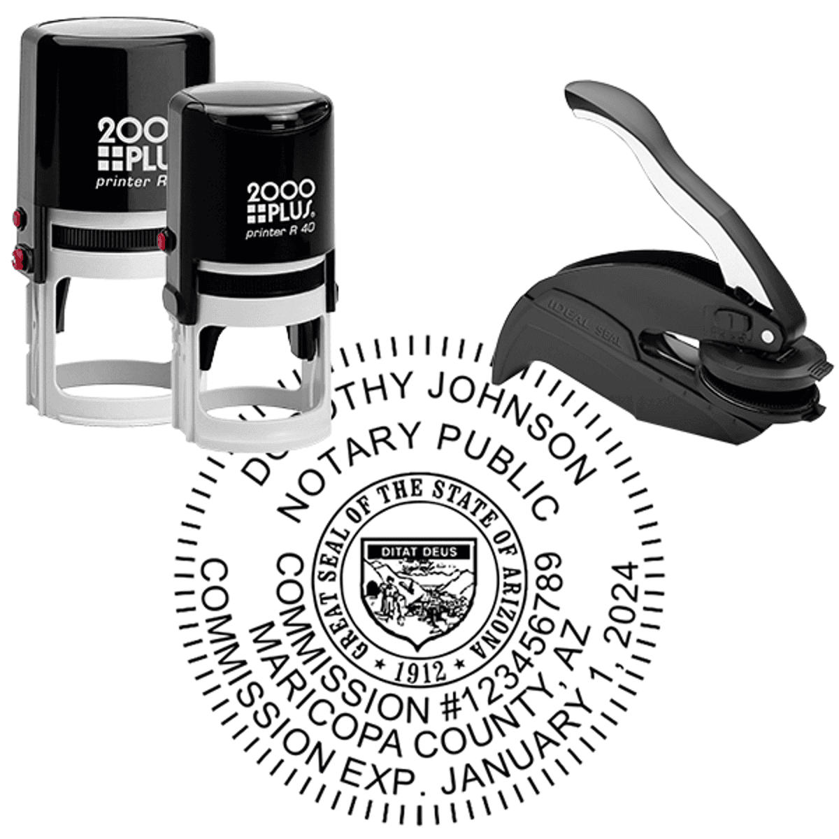 Arizona Notary - Round Stamp