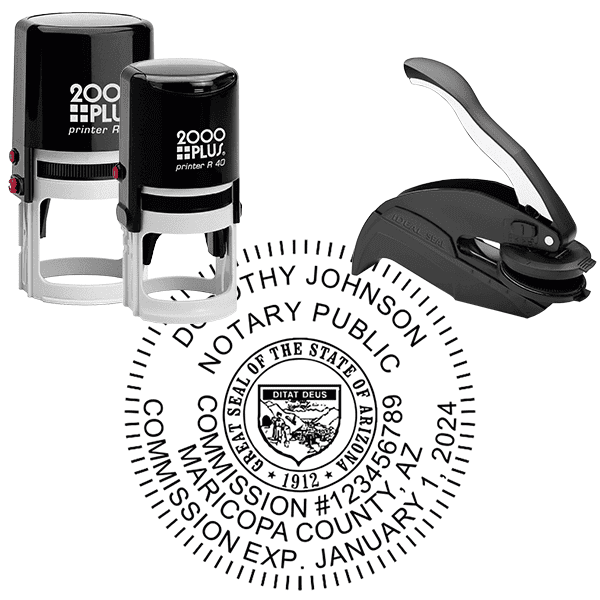 Arizona Round Notary Seal