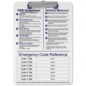 Medical Reference Clipboard Front
