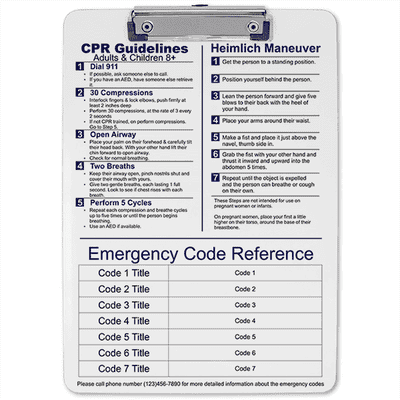 Medical Reference Clipboard - alternate view
