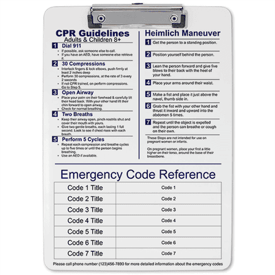 Medical Reference Clipboard - alternate view