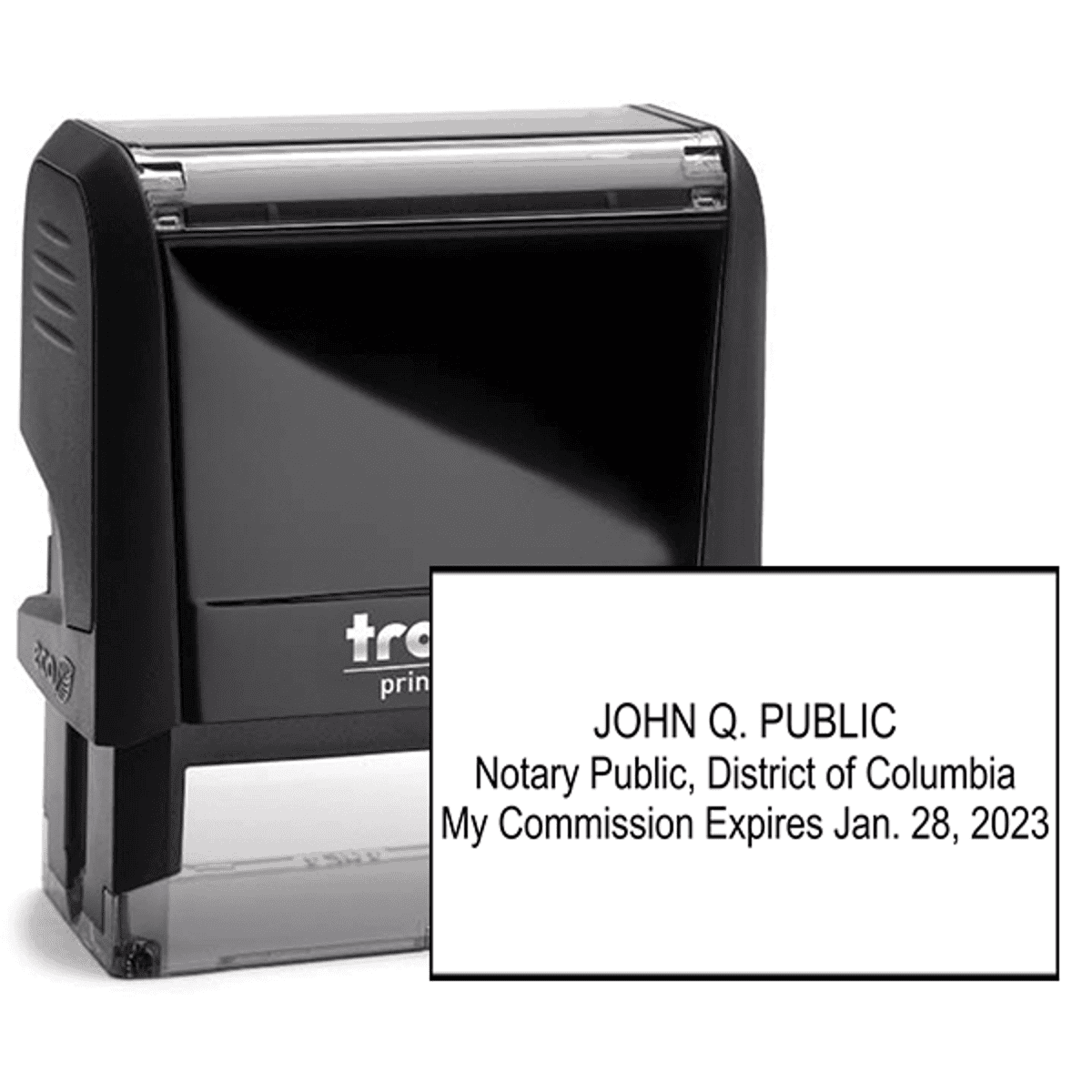 District of Columbia Notary Expiration Stamp
