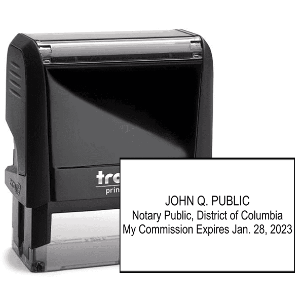 District of Columbia Notary Expiration Stamp