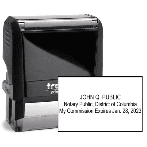 District of Columbia Notary Expiration Stamp