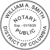 District of Columbia Notary Public Seal 