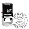 Maine Notary Round Stamp