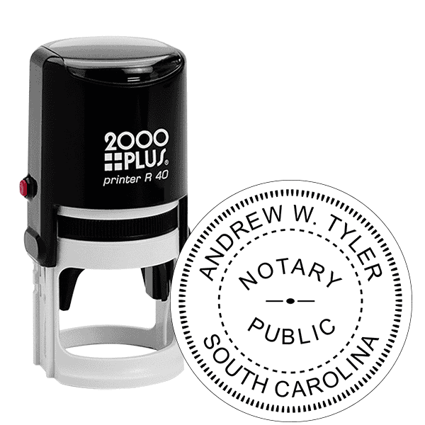South Carolina Round Notary Stamp