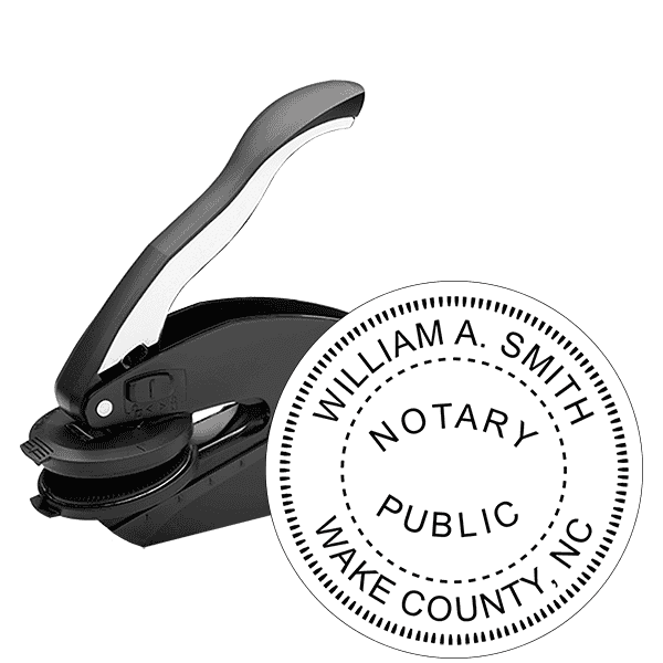 North Carolina Notary Round Seal Embosser