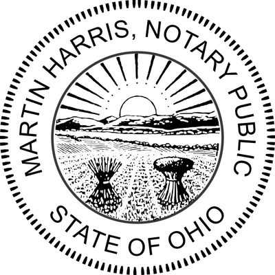 Ohio Notary Round Seal Embosser - alternate view