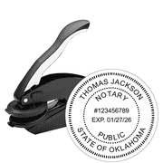 Oklahoma Notary Round Seal Embosser