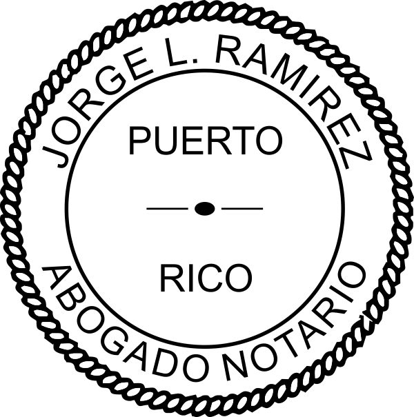 Puerto Rico Notary Seal Embosser