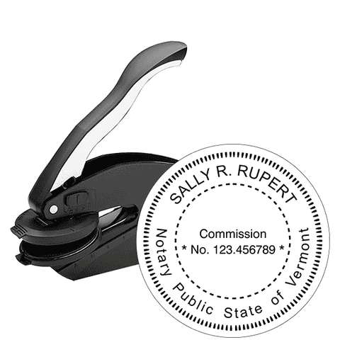 Vermont Notary Round Seal Embosser