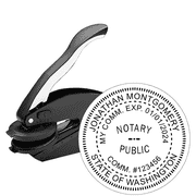 Washington State Notary Round Seal Embosser