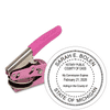 Michigan Notary Pink Seal Embosser - Round