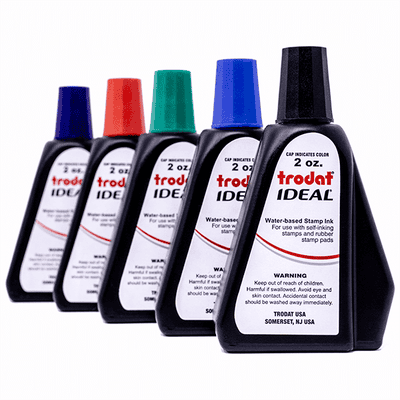 Trodat Ideal 2 oz Ink Bottle - alternate view