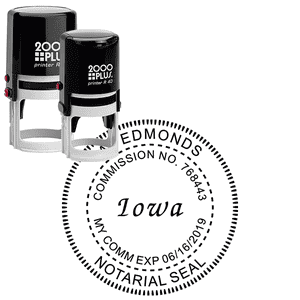 Iowa Notary Round