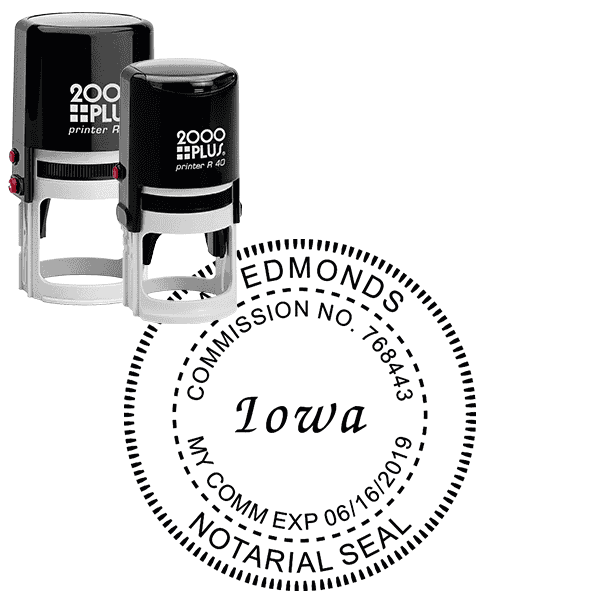 Iowa Notary Round