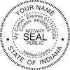 Indiana Notary Round Imprint