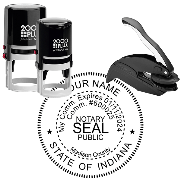 Indiana Notary Round