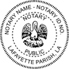 Louisiana Notary Round Imprint