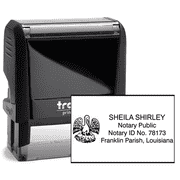 Louisiana Notary Rectangle Seal