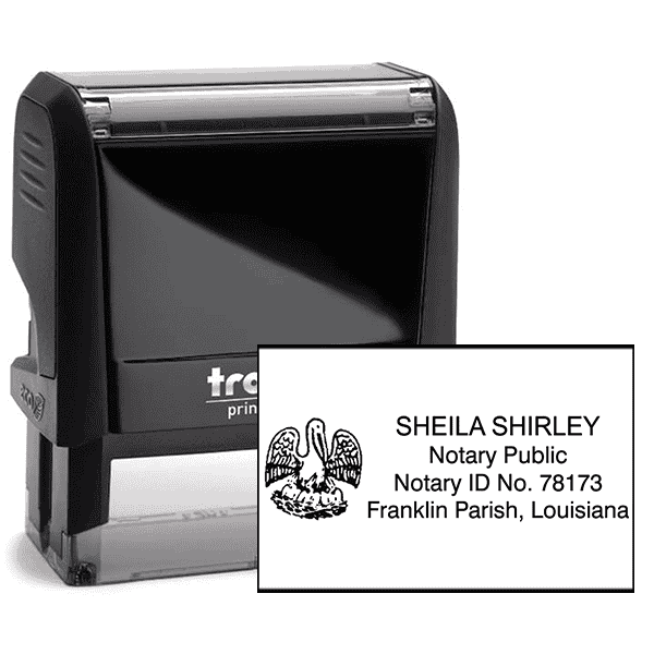 Louisiana Notary Rectangle Seal