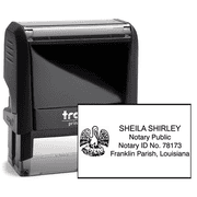 Louisiana Notary Rectangle Seal