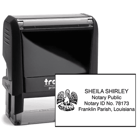 Louisiana Notary Rectangle Seal