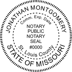 Missouri Notary Round Imprint