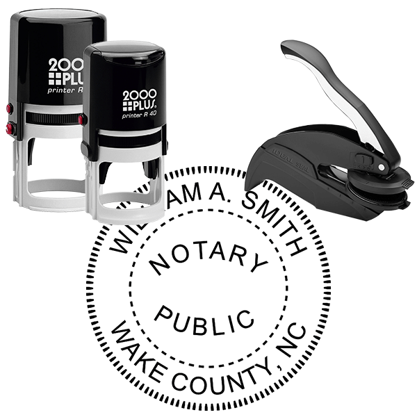 North Carolina Round Notary Seal