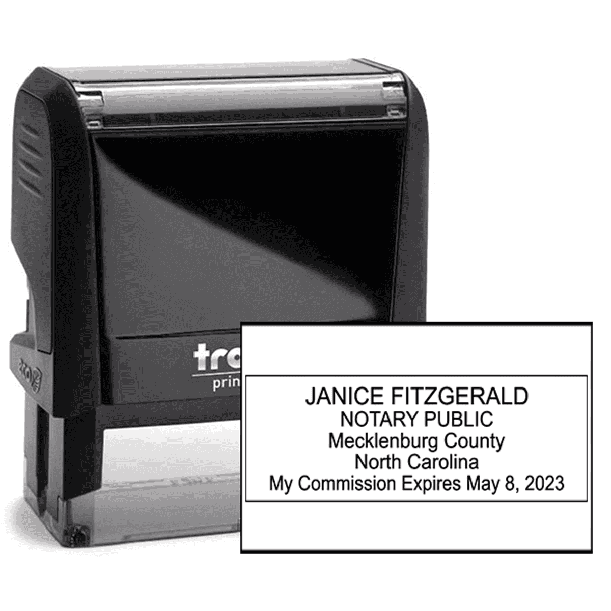North Carolina Notary Rectangular