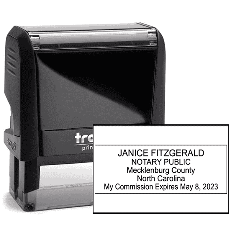 North Carolina Notary Rectangular