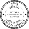 Nebraska Notary Round Imprint