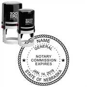 Nebraska Round Notary Seal