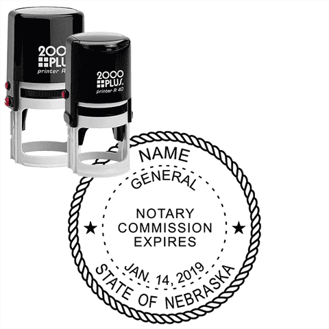 Nebraska Round Notary Seal