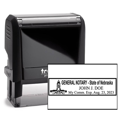 Nebraska Rectangular Notary Seal