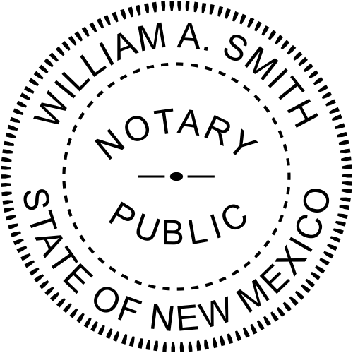 New Mexico Round Notary Seal Embosser