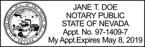 Nevada Notary Rectangular for Resident