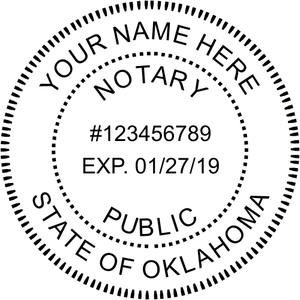 Oklahoma Notary Round Imprint