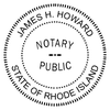Rhode Island Notary Round Imprint