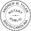 South Carolina Notary Round Imprint