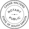 South Dakota Notary Round Imprint