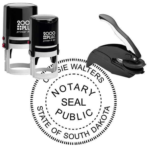 South Dakota Round Notary Seal