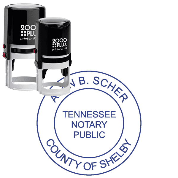 Tennessee without Date Round Notary Seal