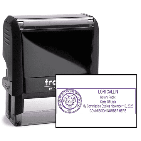 Utah Rectangle Notary Seal