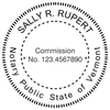Vermont Notary Round Imprint