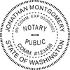 Washington State Notary Round Imprint