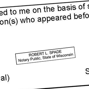 Wisconsin Notary Rectangle Imprint